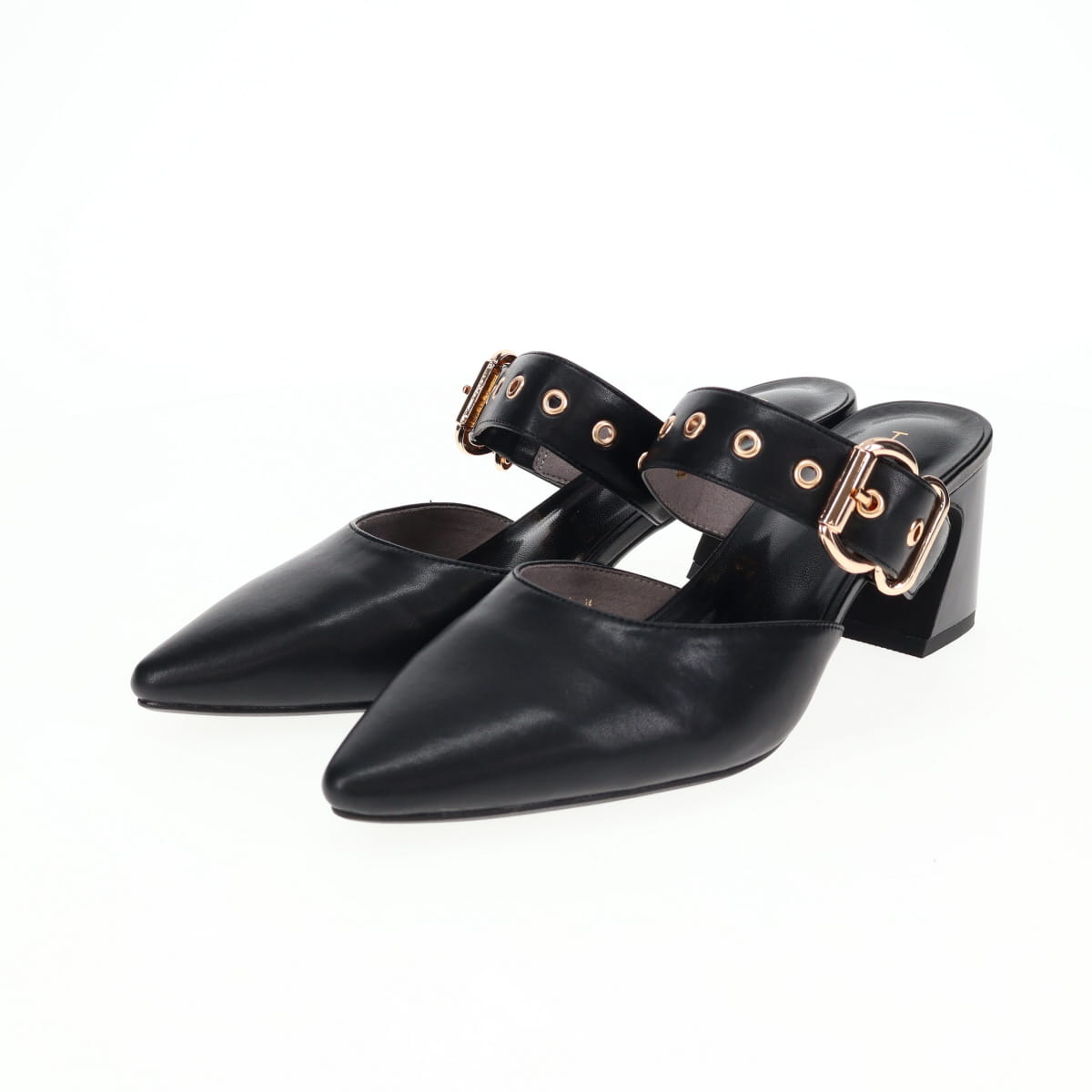 【26SS／WEB限定デザイン】メタルアクセントミュールパンプス/640012