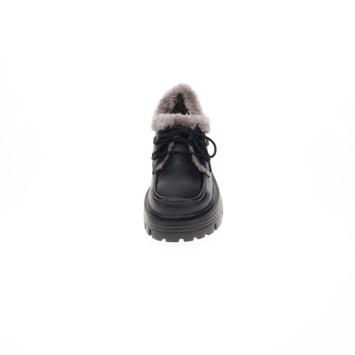 【26AW／WEB限定デザイン】ファーデザインレースアップシューズ/640019