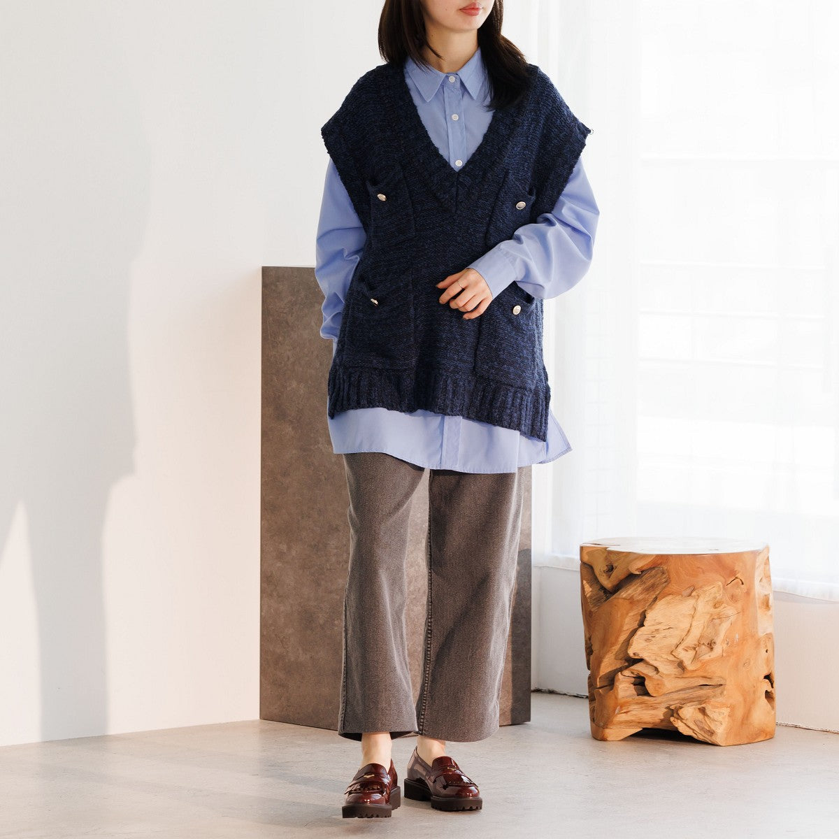 【SALE】トラックソールコインローファー/641304