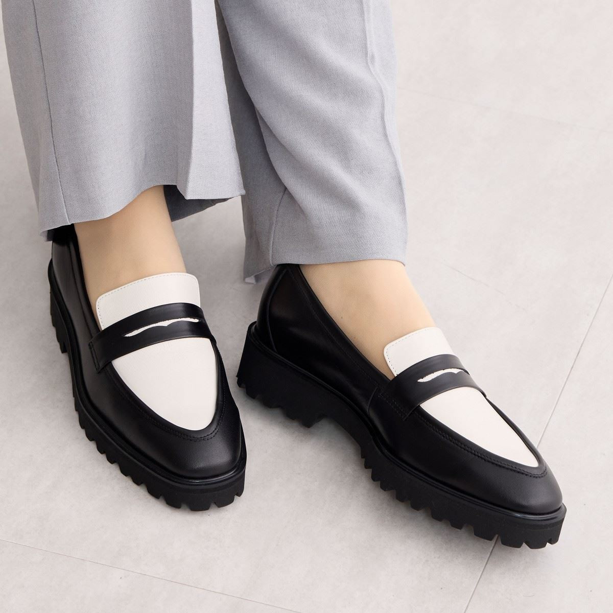 【SALE】トラックソールローファー/641305