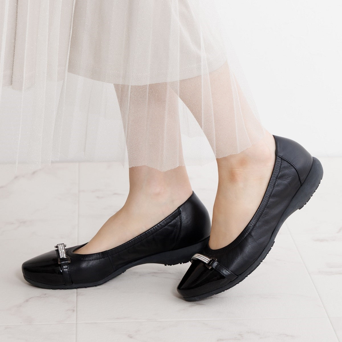 【SALE】ビジュービットスニーカーパンプス/643305