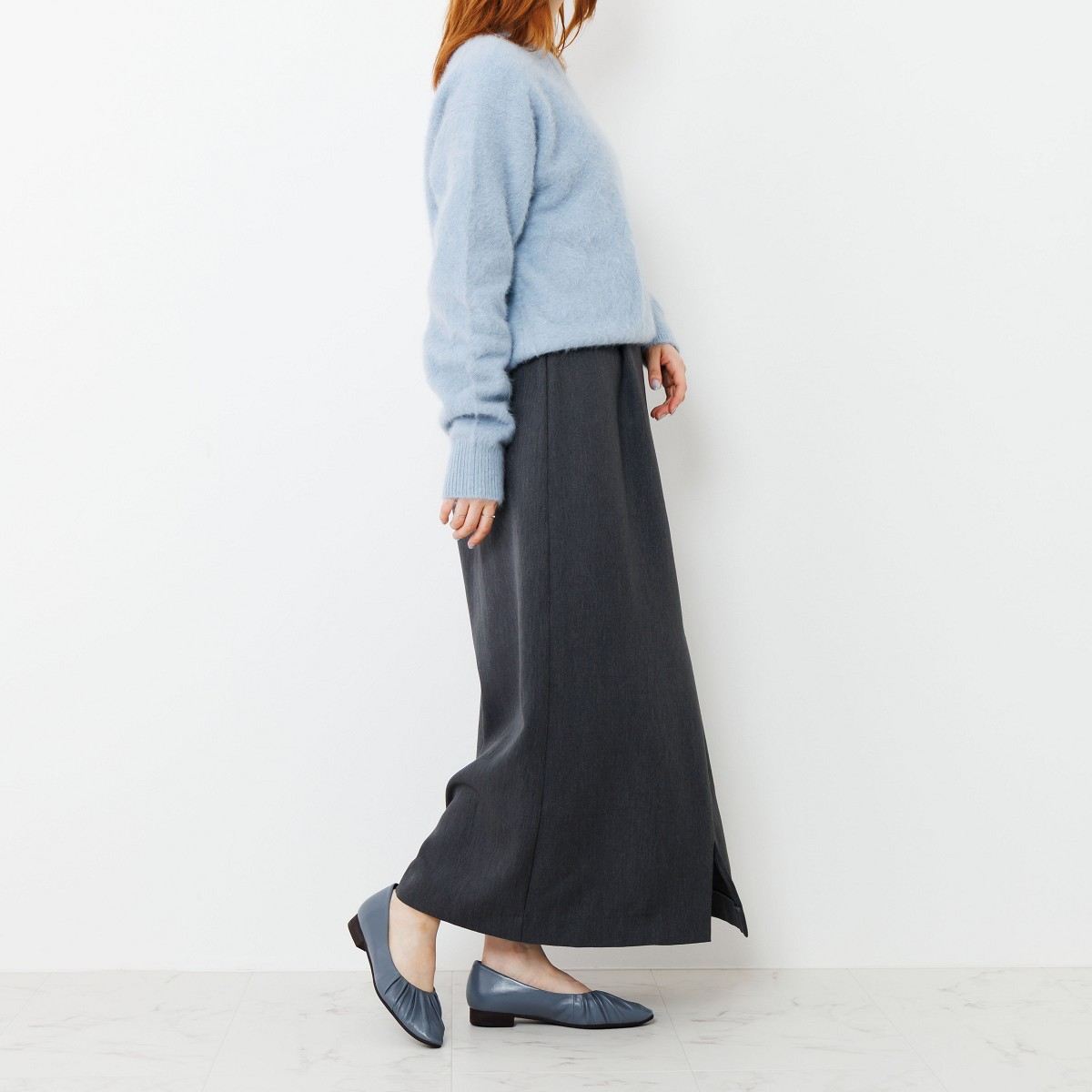 【SALE】ギャザーフラットパンプス/651101