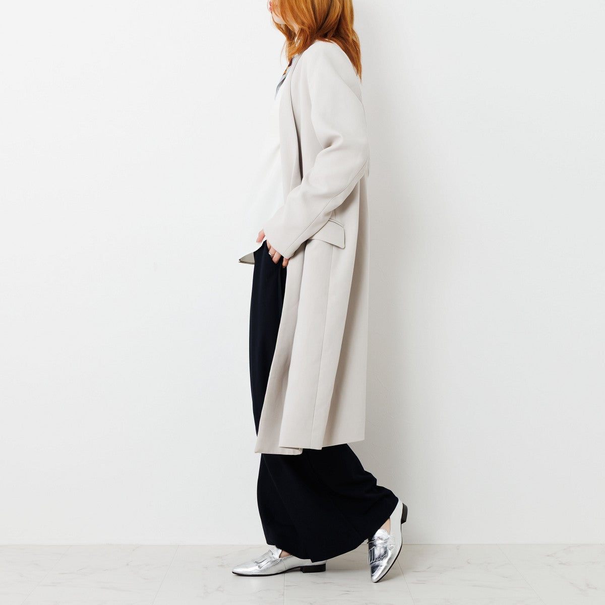 【SALE】メタルバーキルトローファー/651106