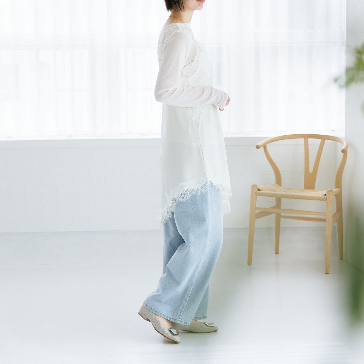 【SALE】スクエアバックルローヒールパンプス/751110
