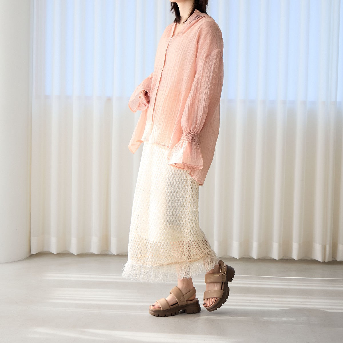 【SALE】厚底パデットサンダル/651201