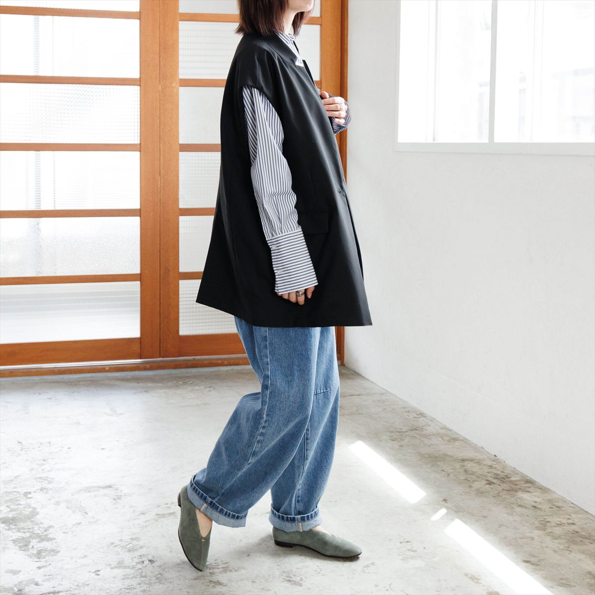 【26AW】メタルポイントフラットパンプス/651326