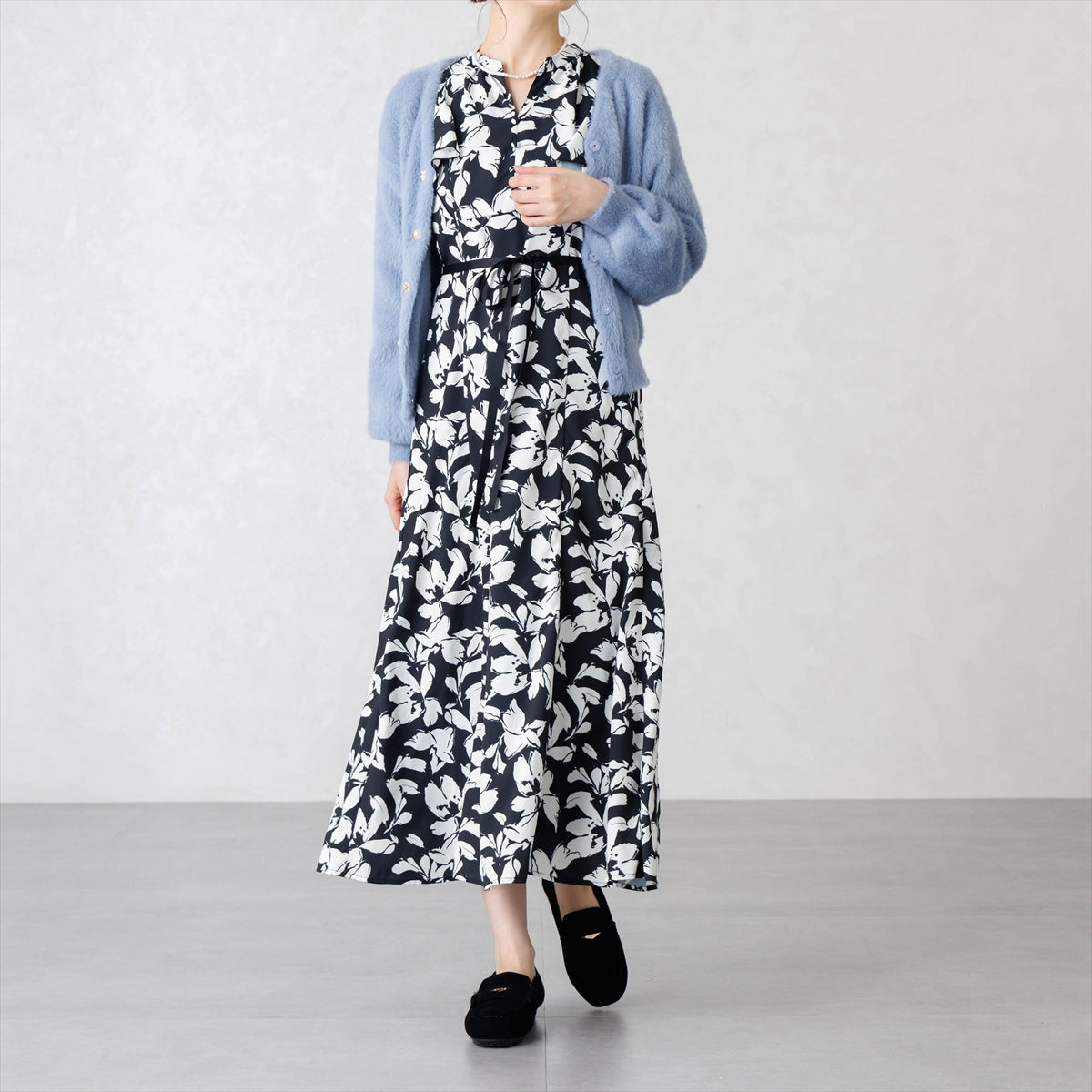 【26AW】メタルポイントふわふわモカシン/651332