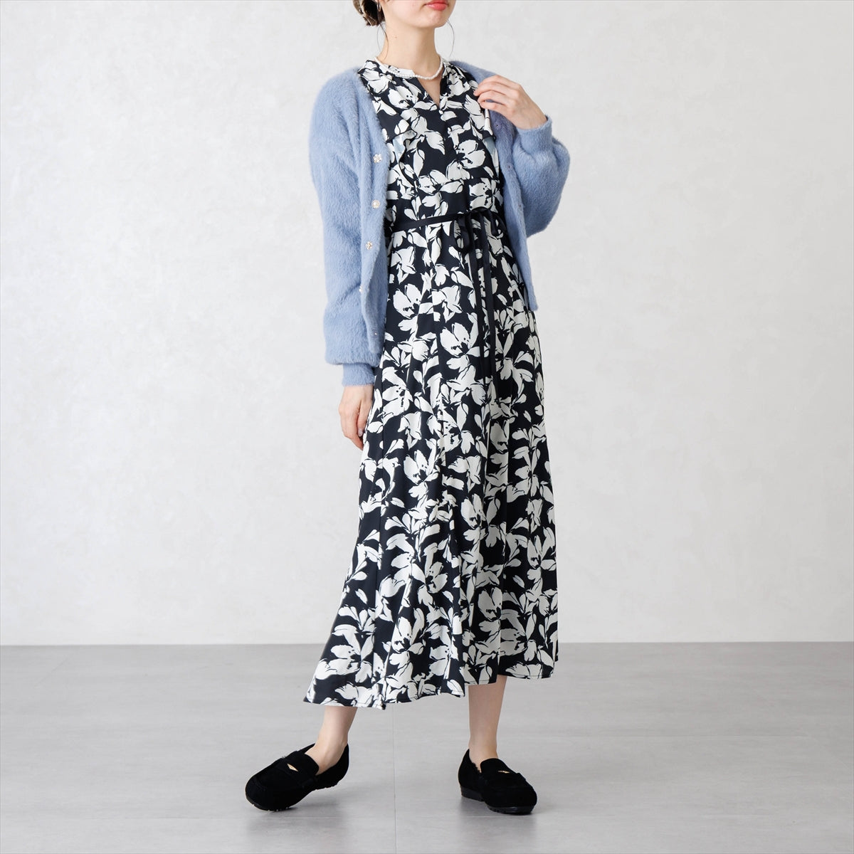 【26AW】メタルポイントふわふわモカシン/651332