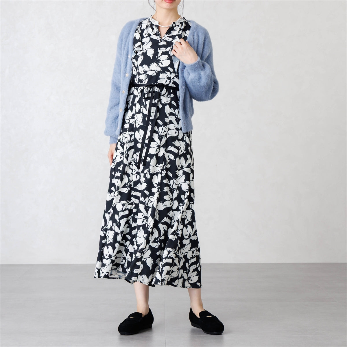 【26AW】メタルポイントふわふわモカシン/651332
