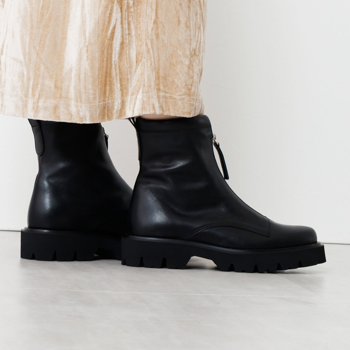 【SALE】フロントジップブーツ/651409