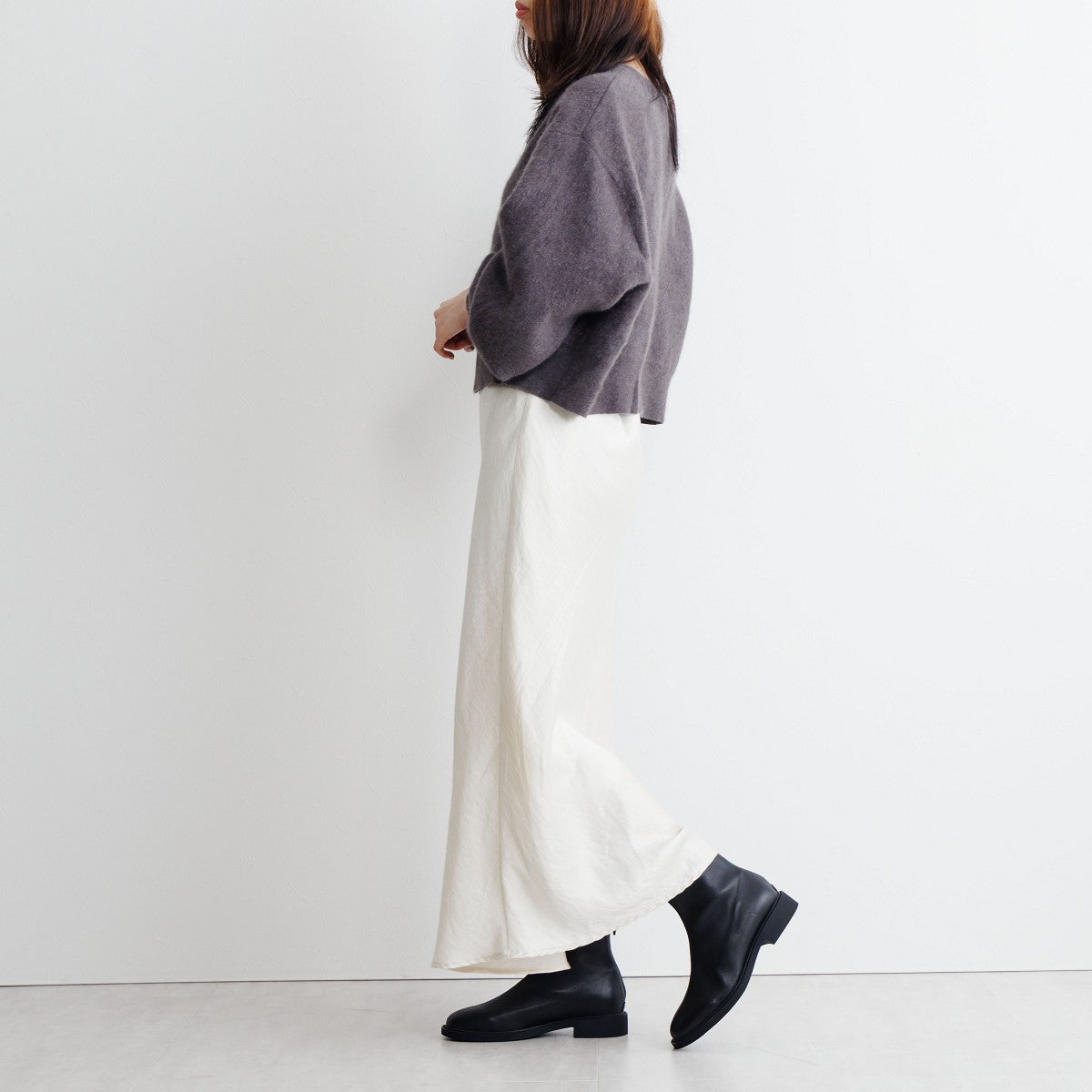 【26AW】ラウンドトゥストレッチブーツ/661422