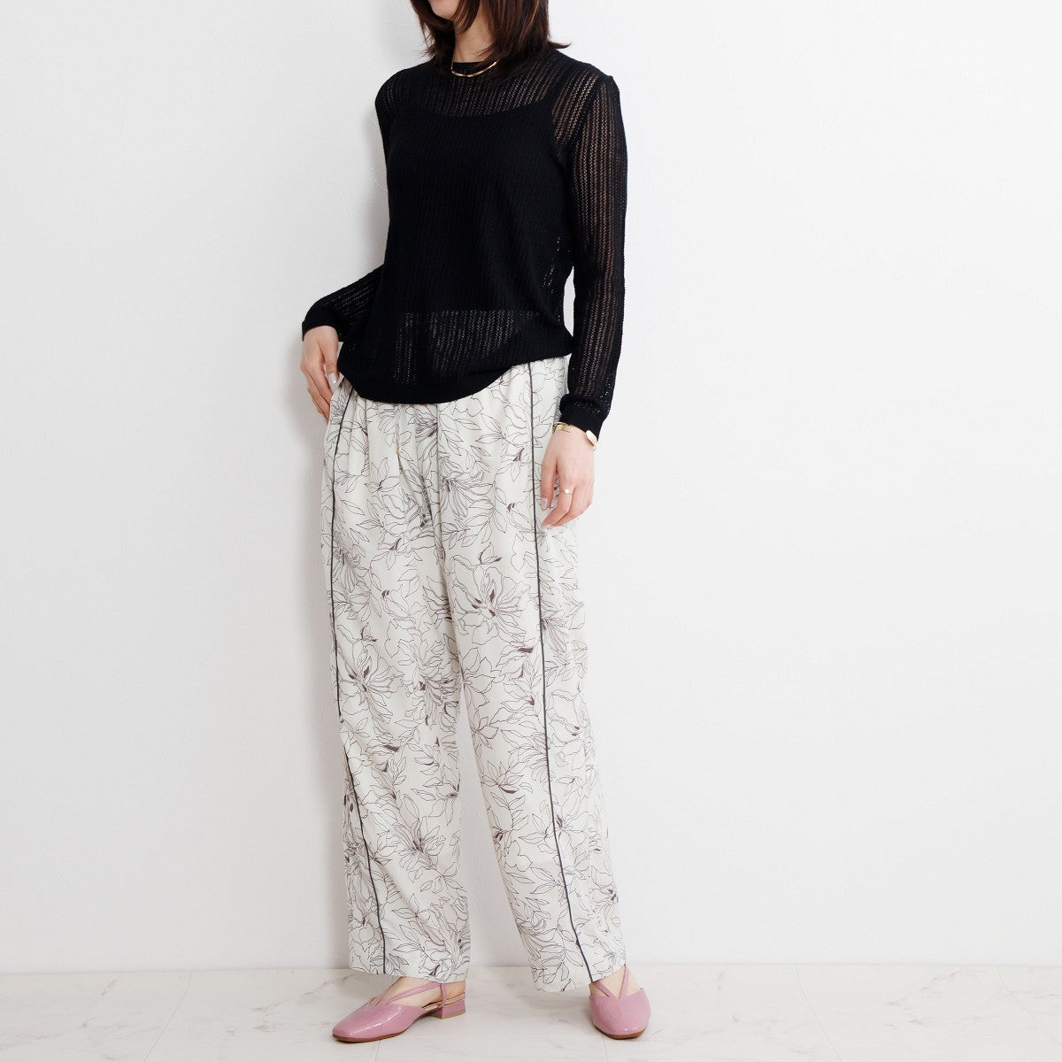 【SALE】スクエアトゥバックストラップパンプス/651505