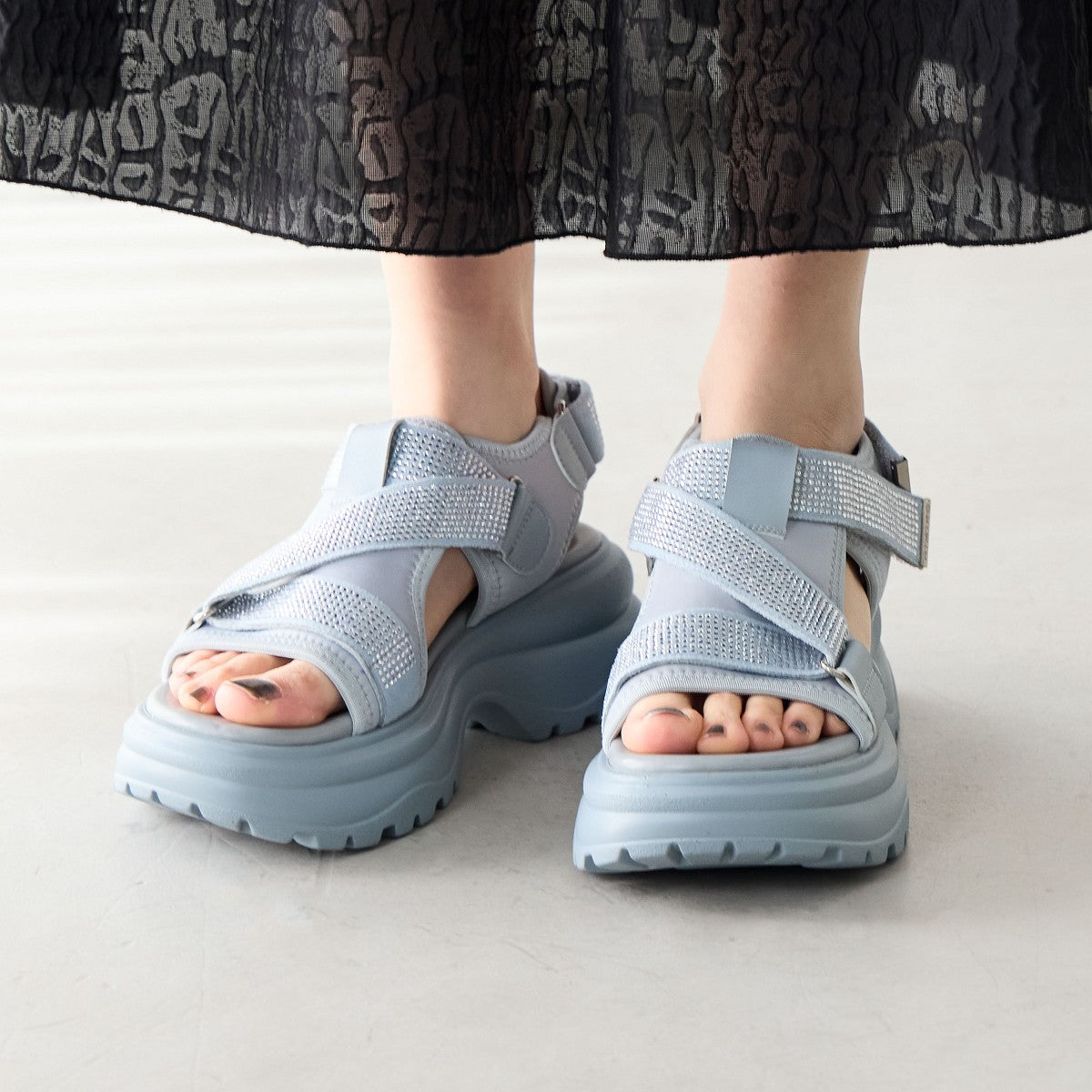 【SALE】ラインストーンベルトスポサン/657203