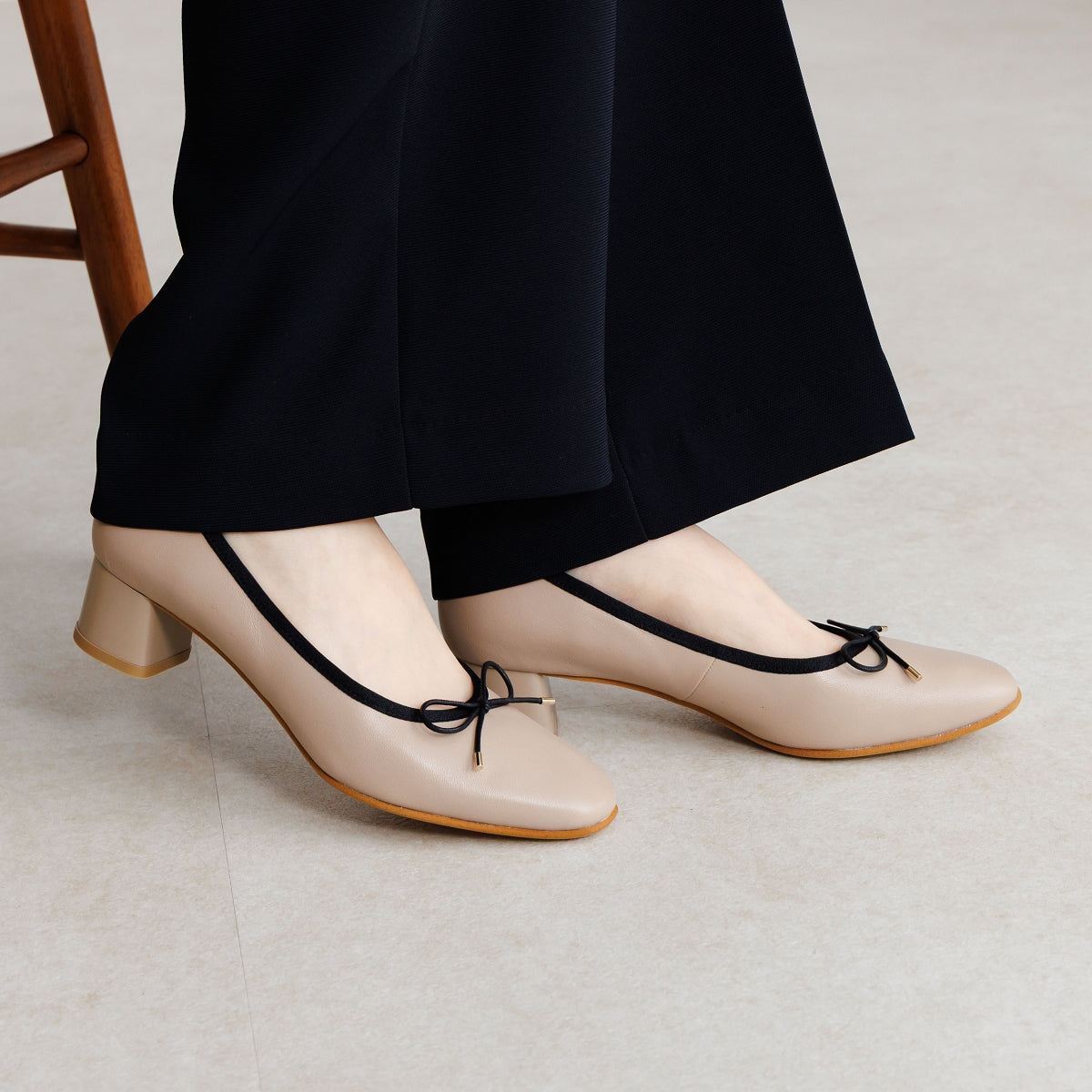 【26SS】4cmヒールバレエパンプス/661110