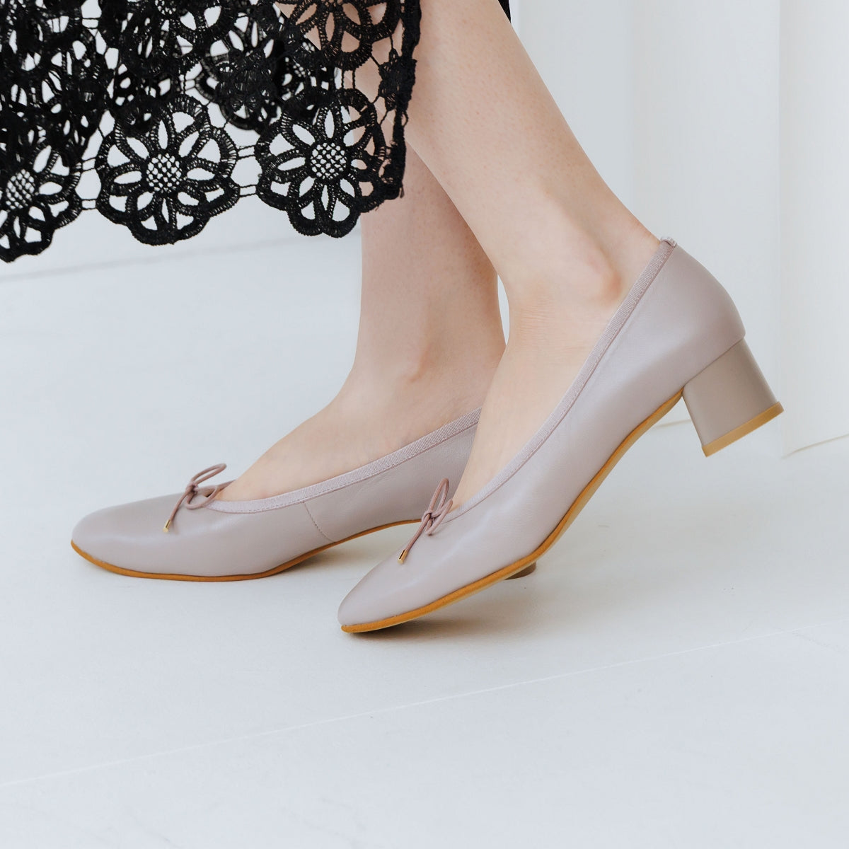 【26SS】4cmヒールバレエパンプス/661110
