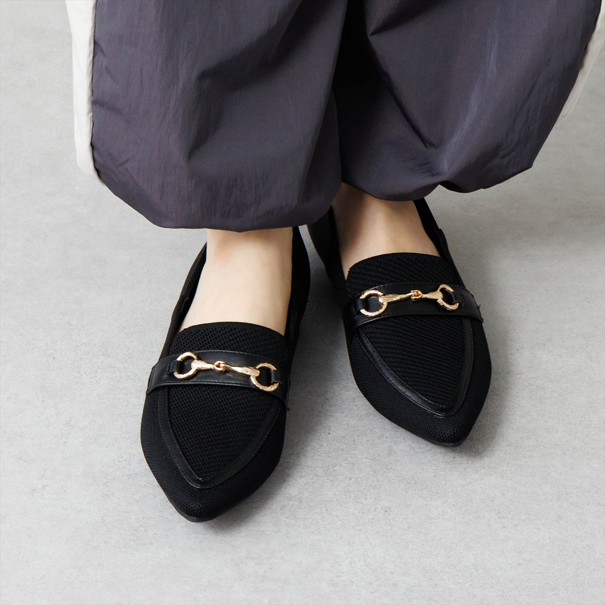 【SALE】【瞬間フィット】ハンズフリーニットローファー/661119