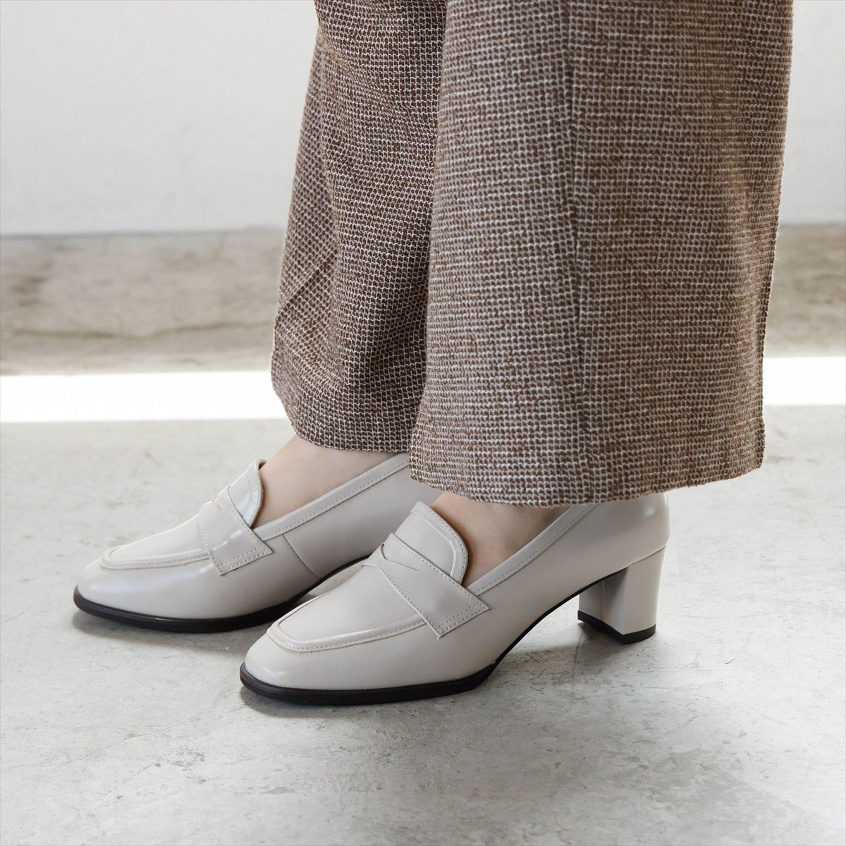 【26AW】5㎝ヒールローファー/661302