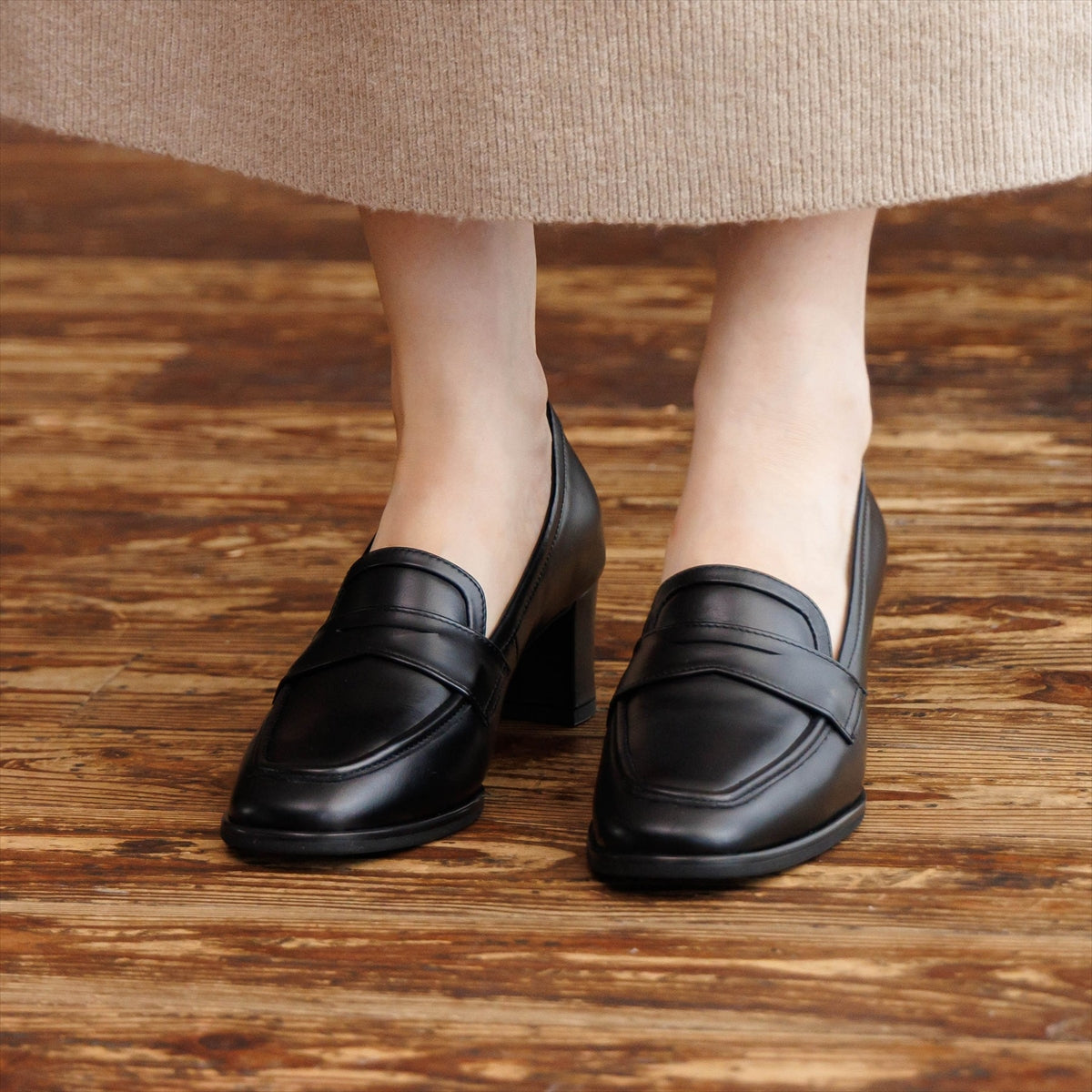 【26AW】5㎝ヒールローファー/661302