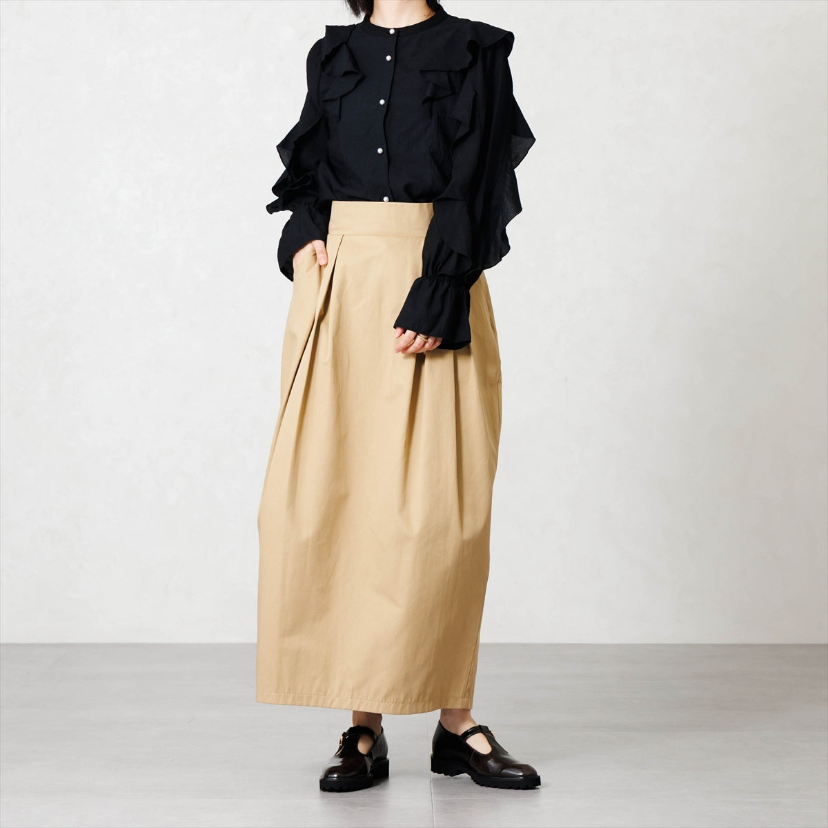 【26AW】トラックソールTストラップシューズ/661304