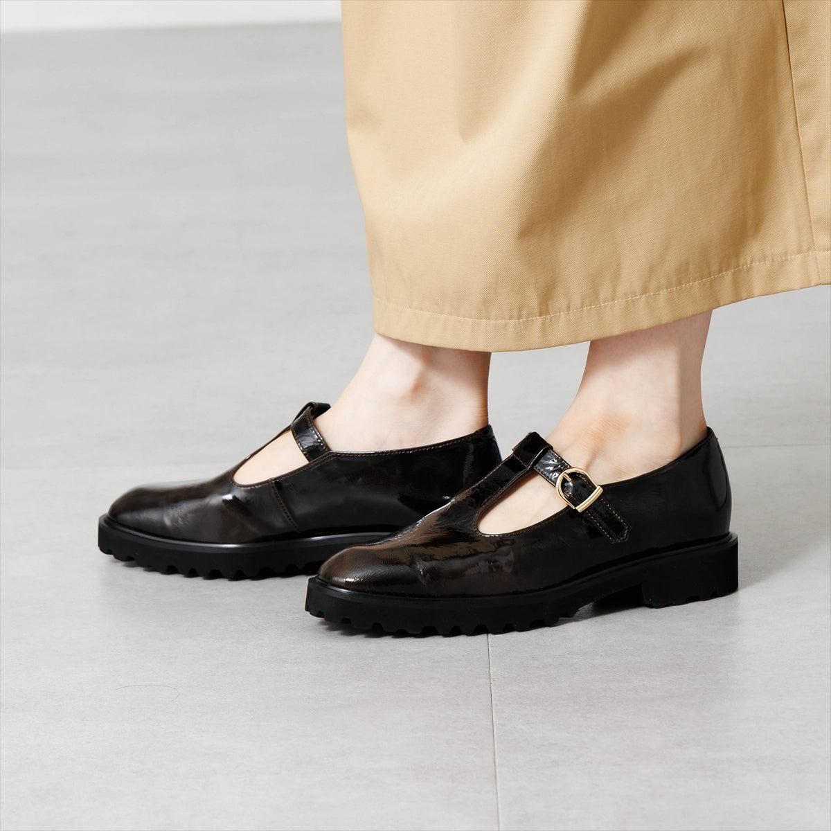 【26AW】トラックソールTストラップシューズ/661304