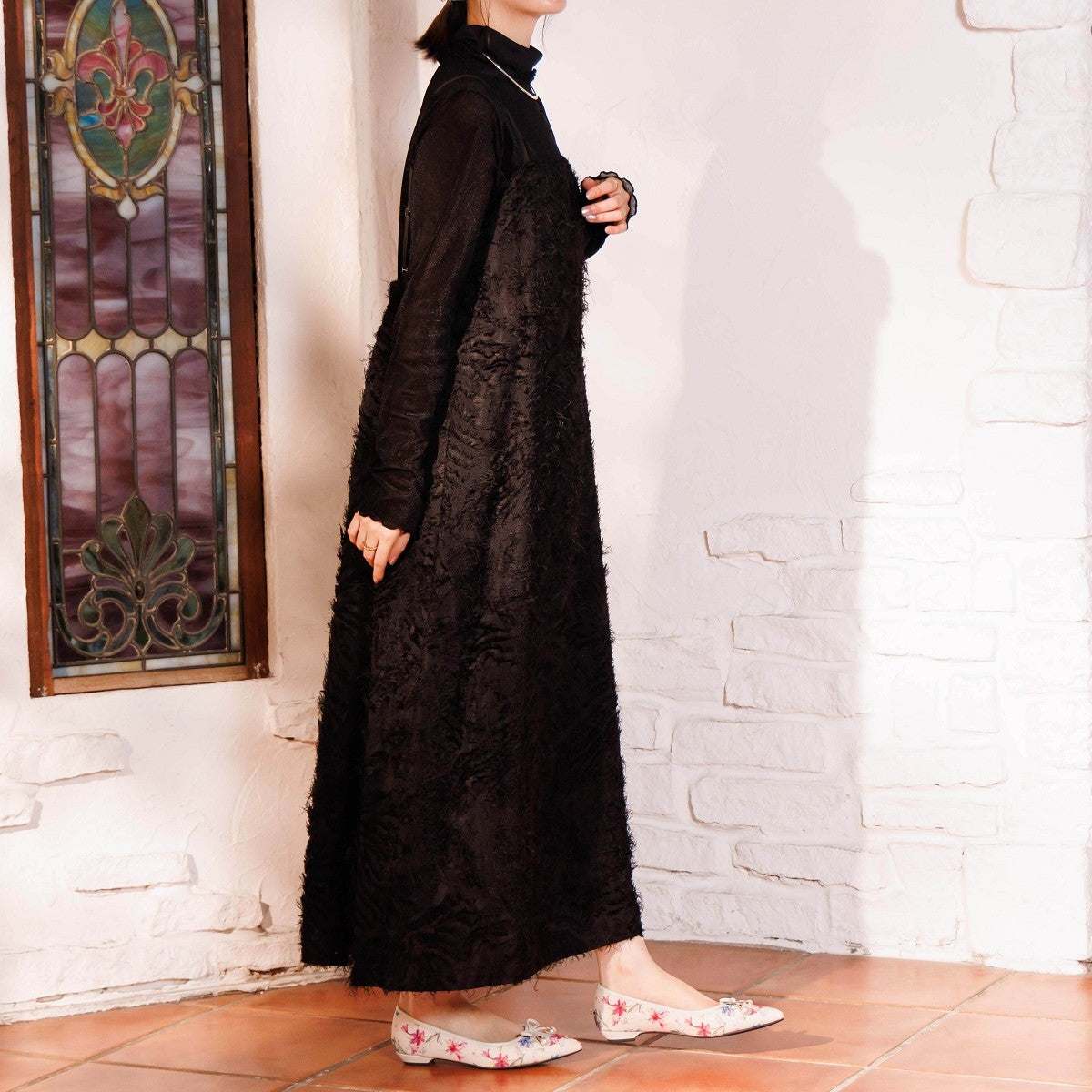 【26AW】HANAEMORI×HIMIKO パールリボンバレエパンプス/661334