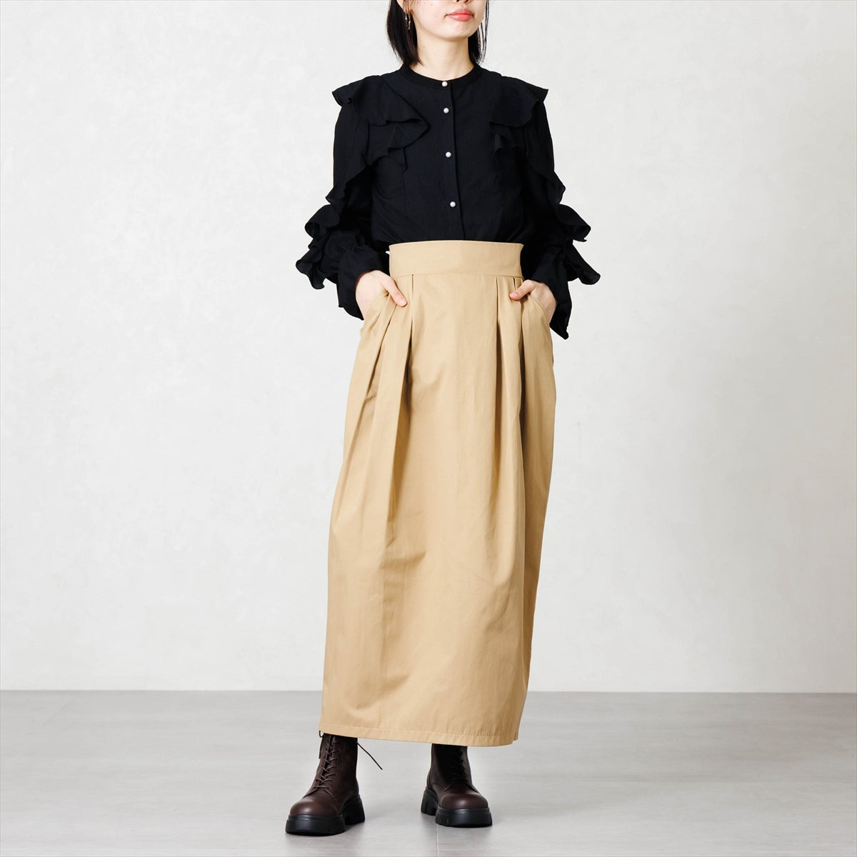 【26AW】スニーカーソールレースアップブーツ/661406