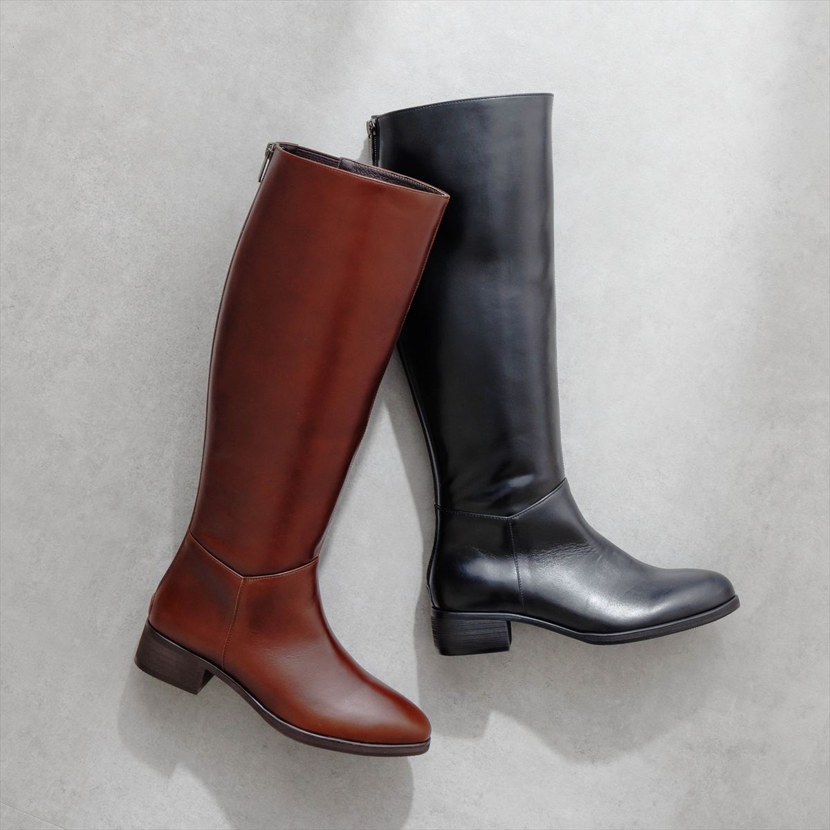 《予約／10月中旬入荷予定》【26AW】バックファスナーロングブーツ/661419
