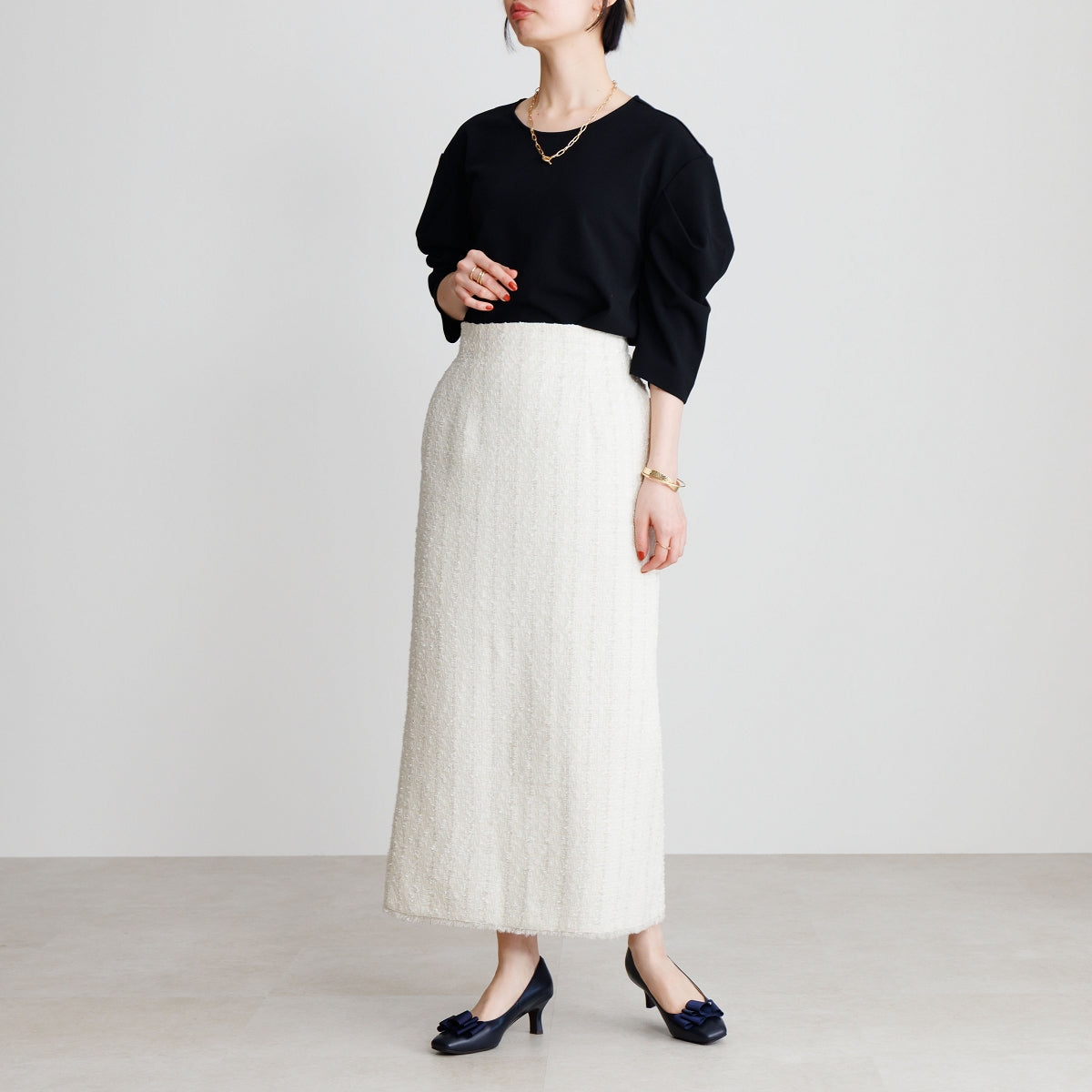 【26SS】リボンモチーフパンプス/663101