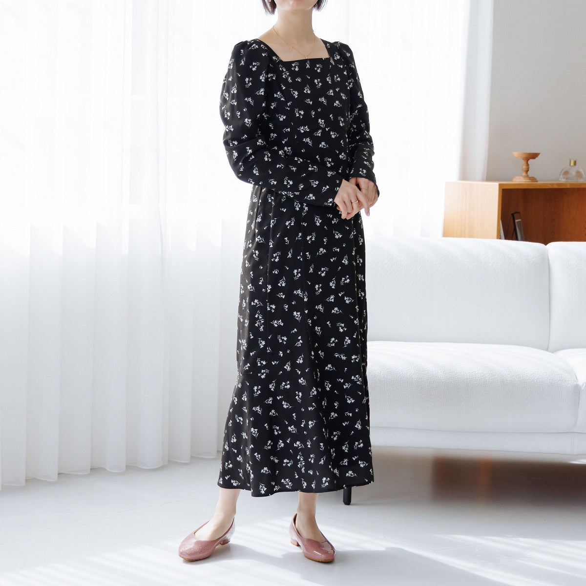 レインスクエアパンプス/664103