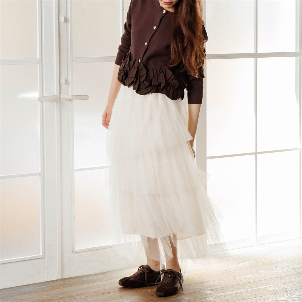 【26AW】2WAYレースフラットスニーカー/667102