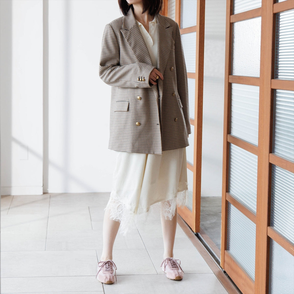 【26AW】2WAYレースフラットスニーカー/667102