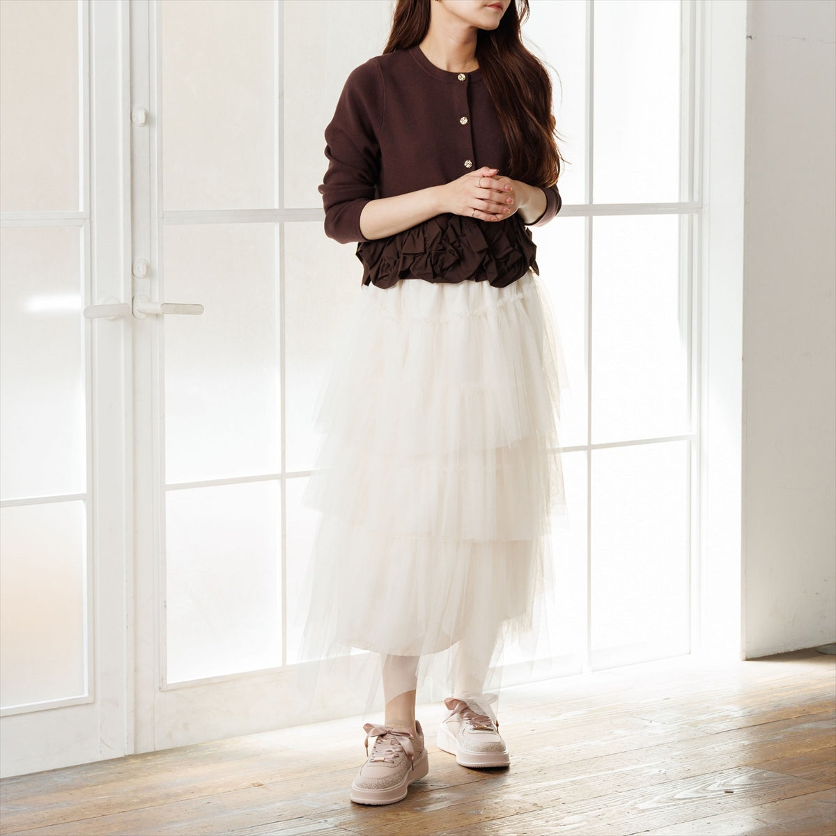 【26AW】2WAYレース厚底コートソールスニーカー/667301